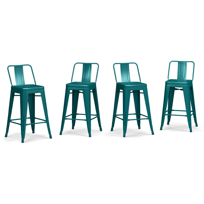 Rayne - 24" Metal Counter Height Stool (Set of 4)