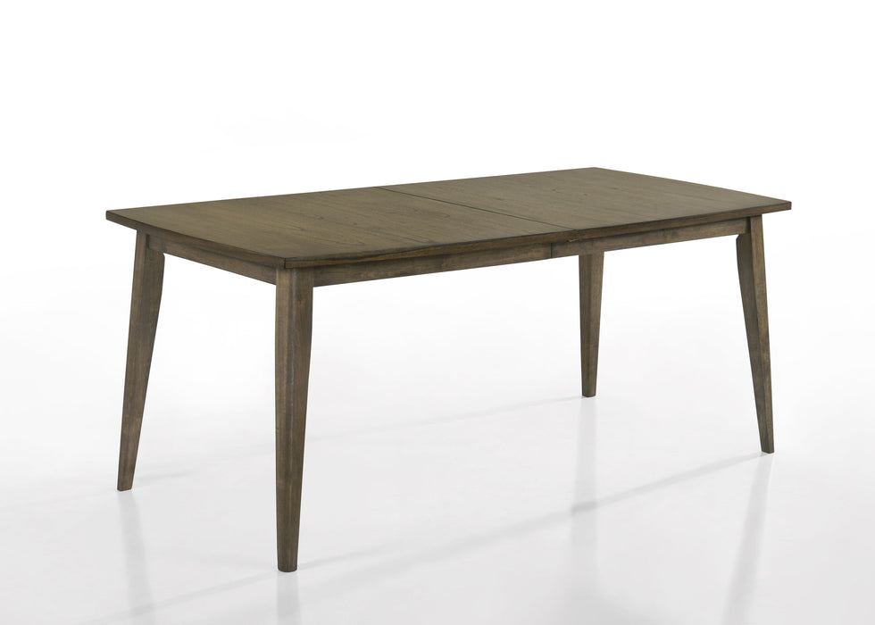 Bistro - Wide Contemporary Rectangle Dining Table With Extension Leaf