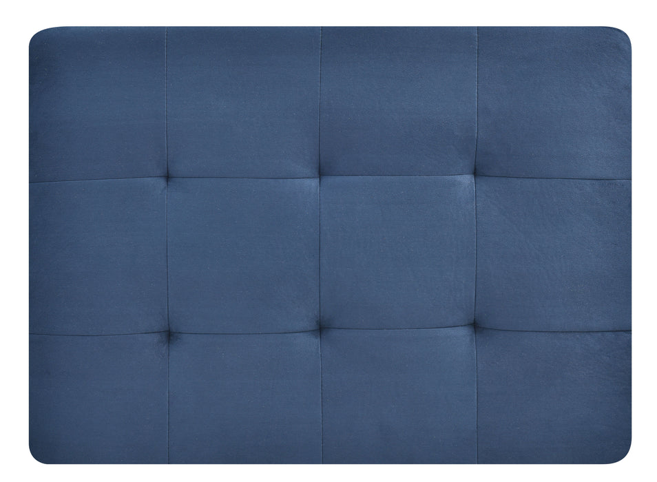 Glory Furniture Malone Ottoman, Navy Blue