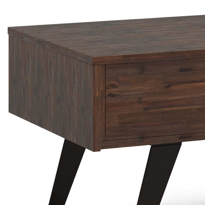 Lowry - Lift Top Coffee Table - Distressed Charcoal Brown