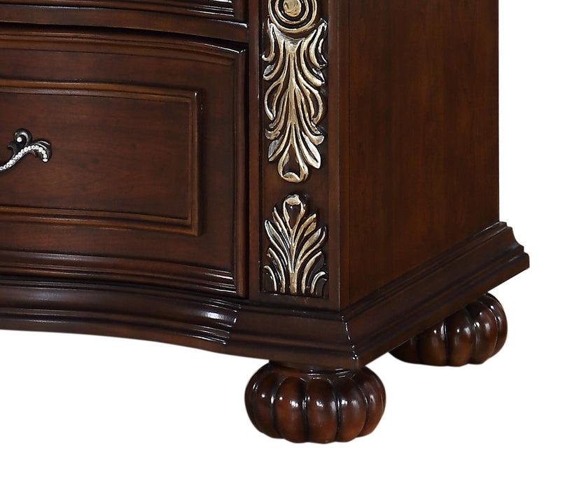 Rosanna - Nightstand - Dark Brown