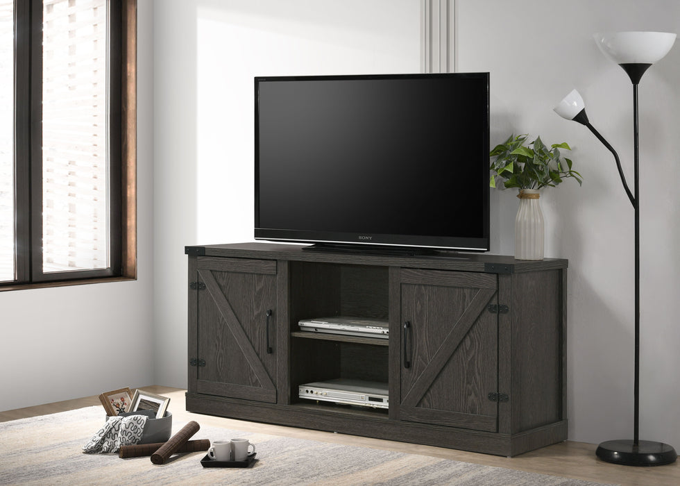 Salma - 58" Wide TV Stand With 2 Open Shelves And 2 Cabinets