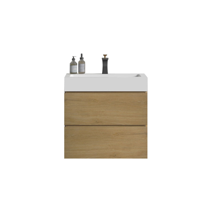 Alice - Bathroom Vanity With Sink, Large Storage Wall Mounted Floating Bathroom Vanity For Modern Bathroom