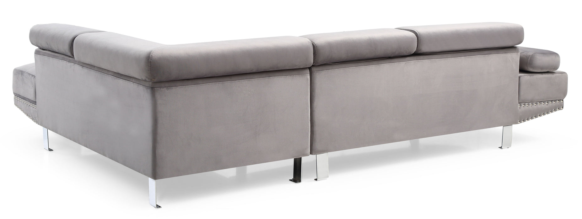 Glory Furniture DerEastern King Sectional, Gray