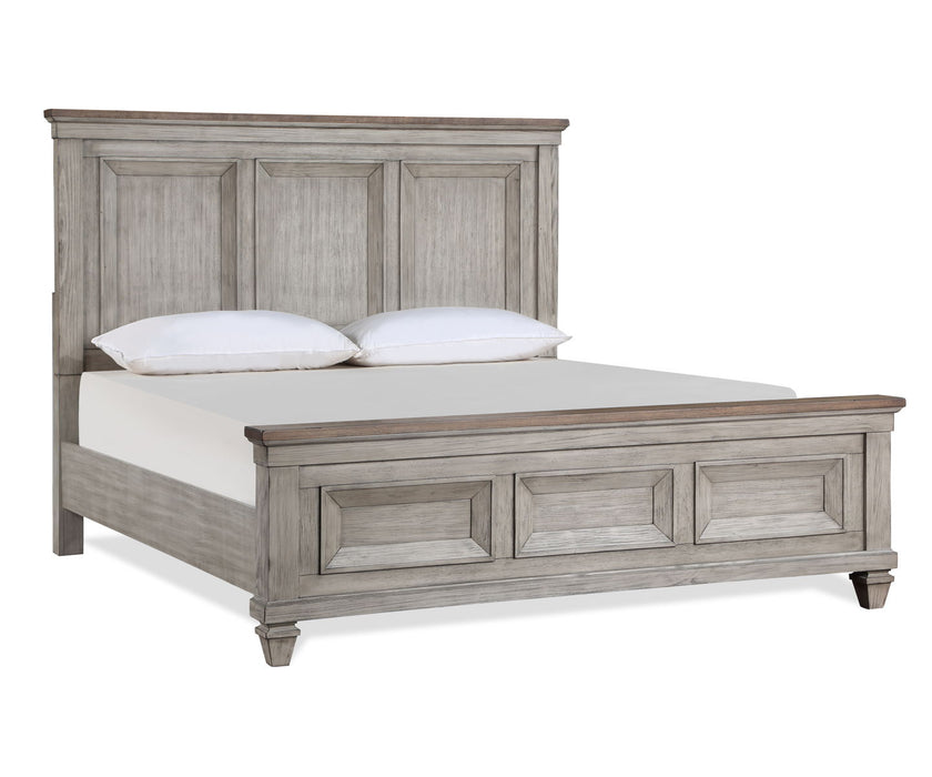 Mariana - 6/6 Eastern King 5 Piece Bedroom Set (Bed & Dresser & Mirror & Chest & Nightstand) - Gray