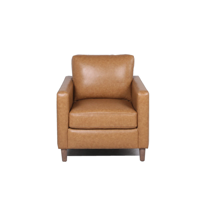 Modern & Contemporary Leather Chair - Camel