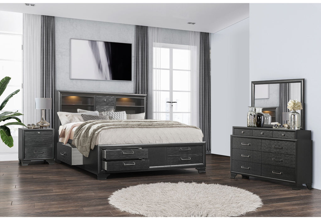 Jordyn - King Bed - Gray