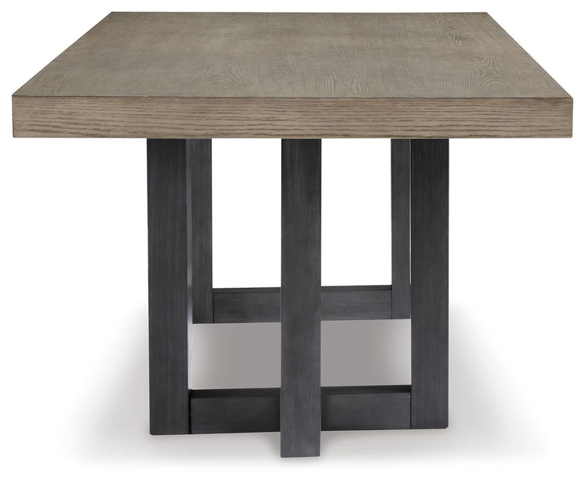 Foyland - Negro / Marrón - Mesa de comedor rectangular