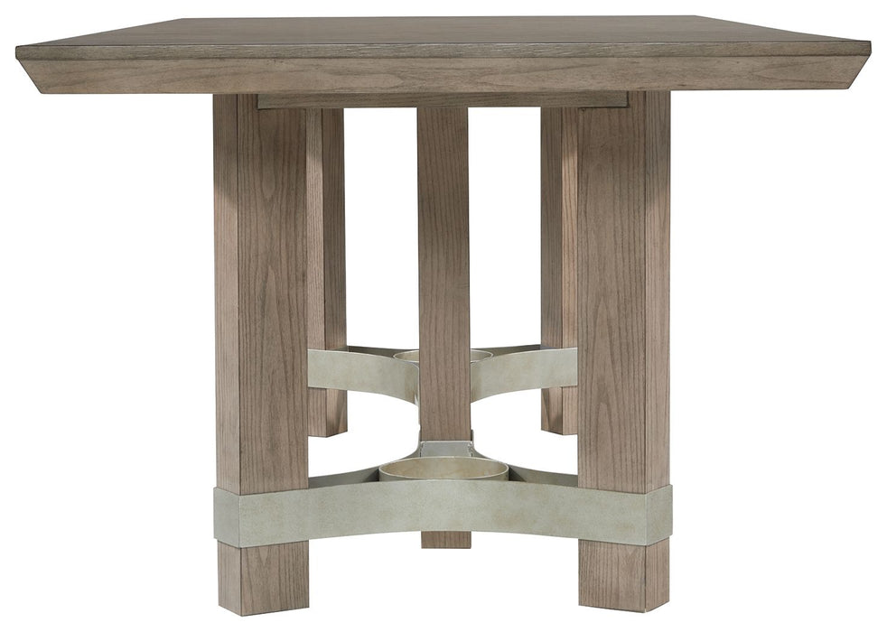 Chrestner - Gris - Mesa de comedor rectangular