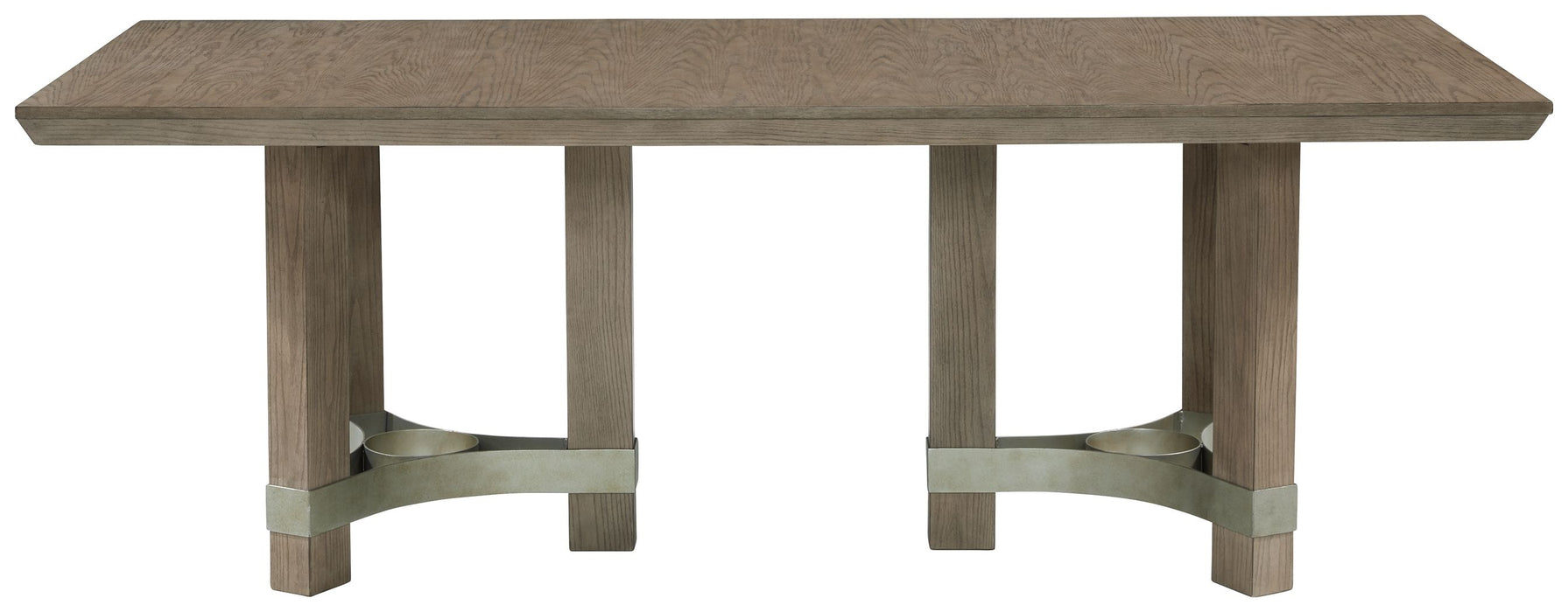 Chrestner - Gris - Mesa de comedor rectangular