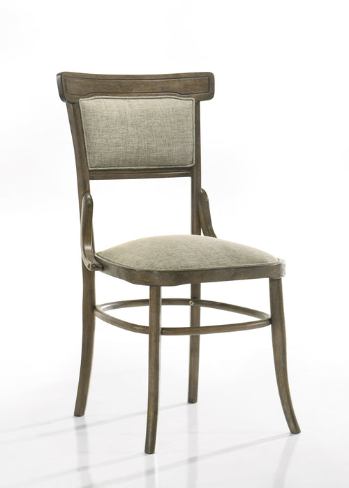 Bistro - 19" Wide Contemporary Fabric Dining Chair With Cushion (Set of 2) - Vintage Walnut