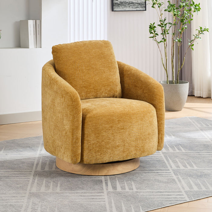 Swivel Accent Barrel Chair And Comfy Round Accent Single Sofa Chair, 360 Degree Club Chair, Lounge Armchair For Living Room Bedroom Nursery