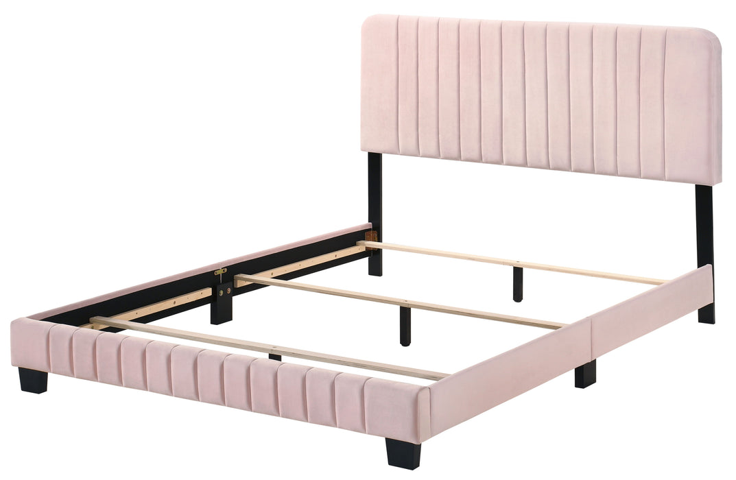 Glory Furniture Lodi Upholstery Full Bed, Pink