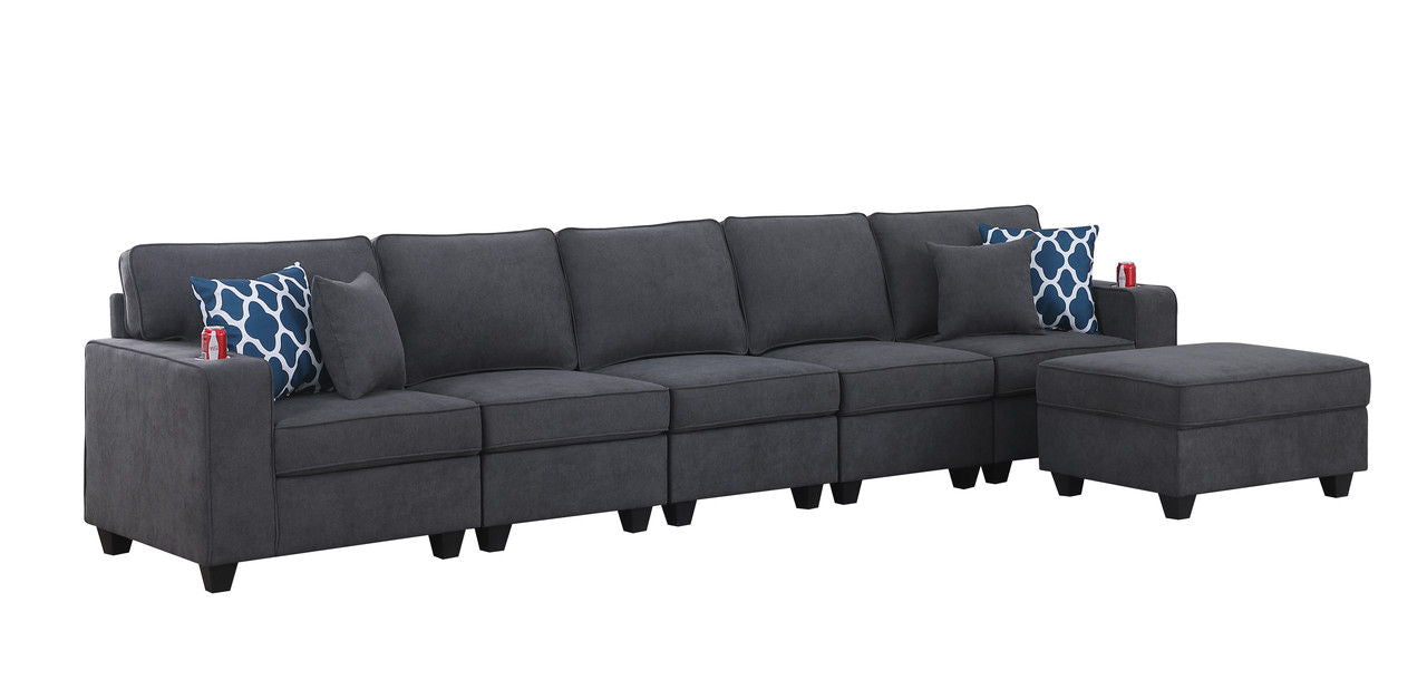 Cooper - Woven 5-Seater Sofa Set