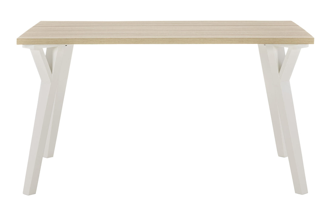 Grannen - Blanco - Mesa de comedor rectangular