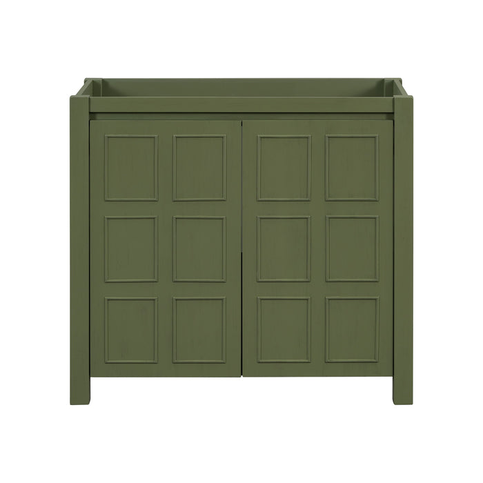 Bathroom Vanity With Adjustable Shelves (Cabinet Only) - Green