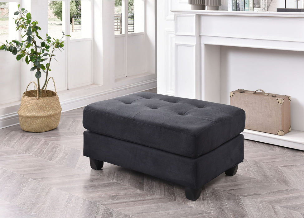 Glory Furniture Malone Ottoman, Black