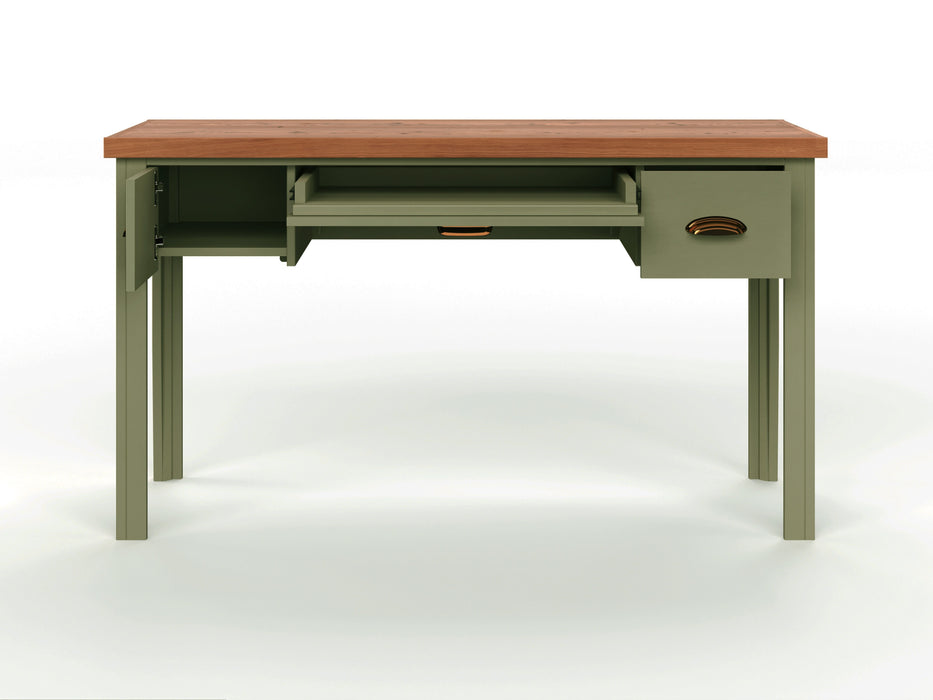 Vineyard - Writing Desk - Sage Green And Fruitwood