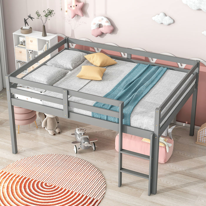 Full Loft Bed - Gray