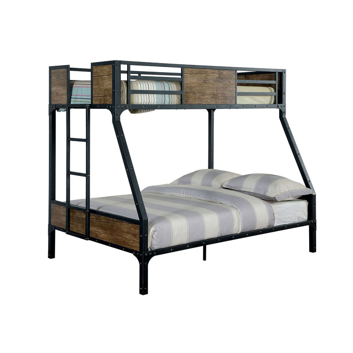 Clapton - Twin Bed With Workstation - Black