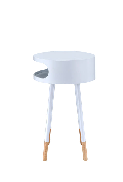 Sonria - Round Accent Table - Natural White