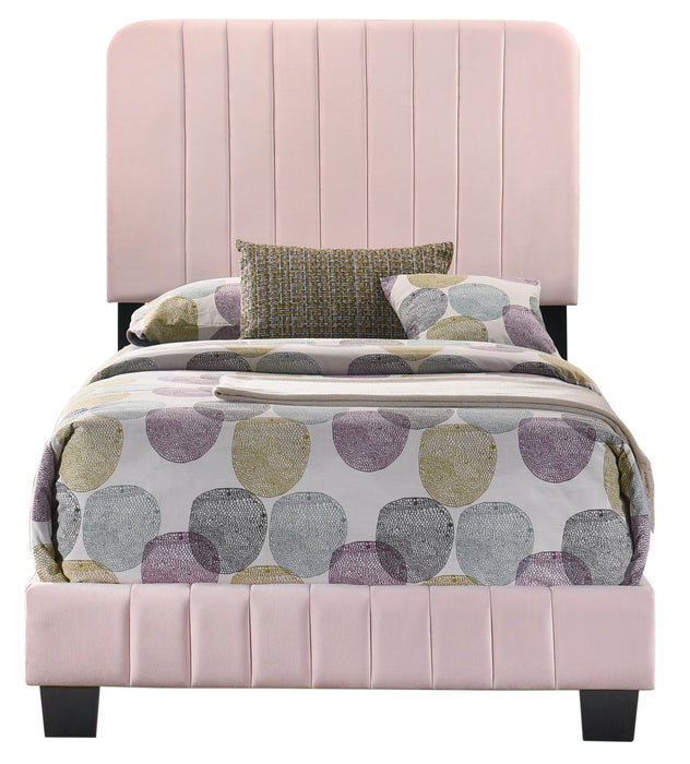 Glory Furniture Lodi Upholstery Twin Bed, Pink
