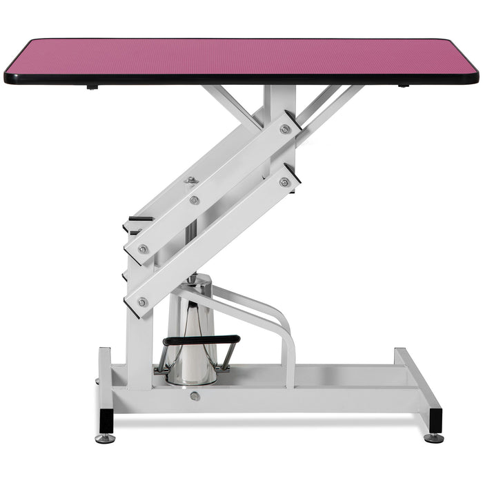 Hydraulic Pet Grooming Table - Pink