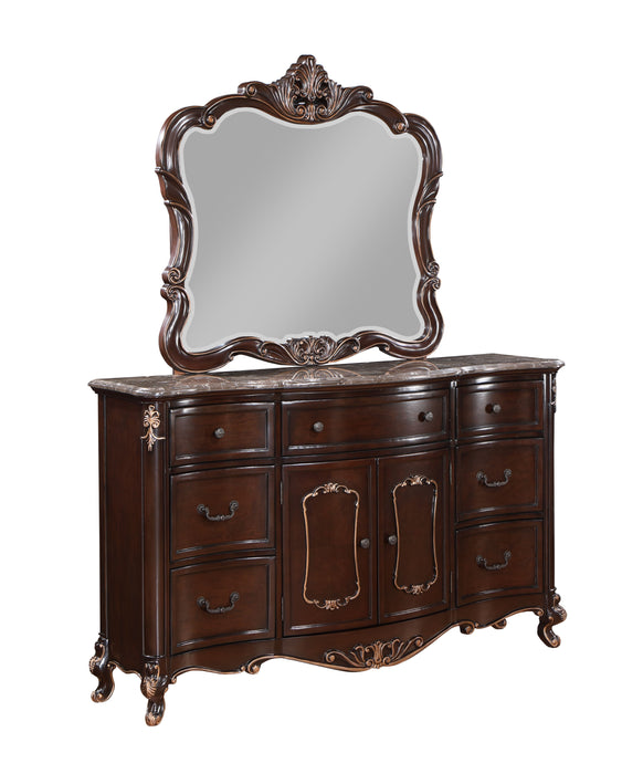 Constantine - Dresser With Marble Top - Cherry