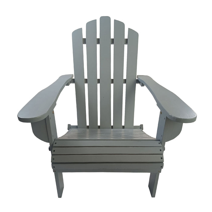 Outdoor Or Indoor Wood Adirondack Chair, Walnut