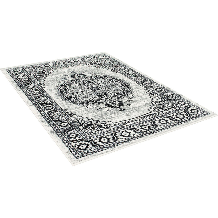 Serang - Alfombra - Gris / Negro - Tela