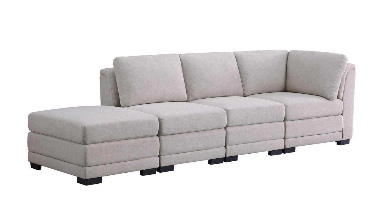 Kristin - Linen Fabric Reversible Sofa