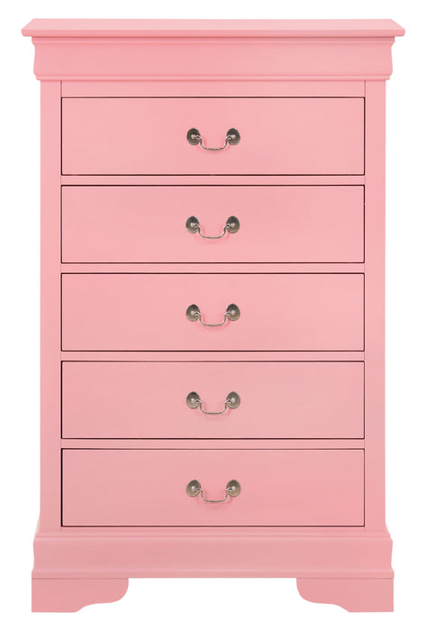 Glory Furniture Louisphillipe Chest, Pink