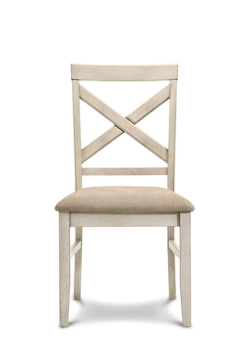 Somerset - Silla auxiliar (juego de 2) - Blanco vintage