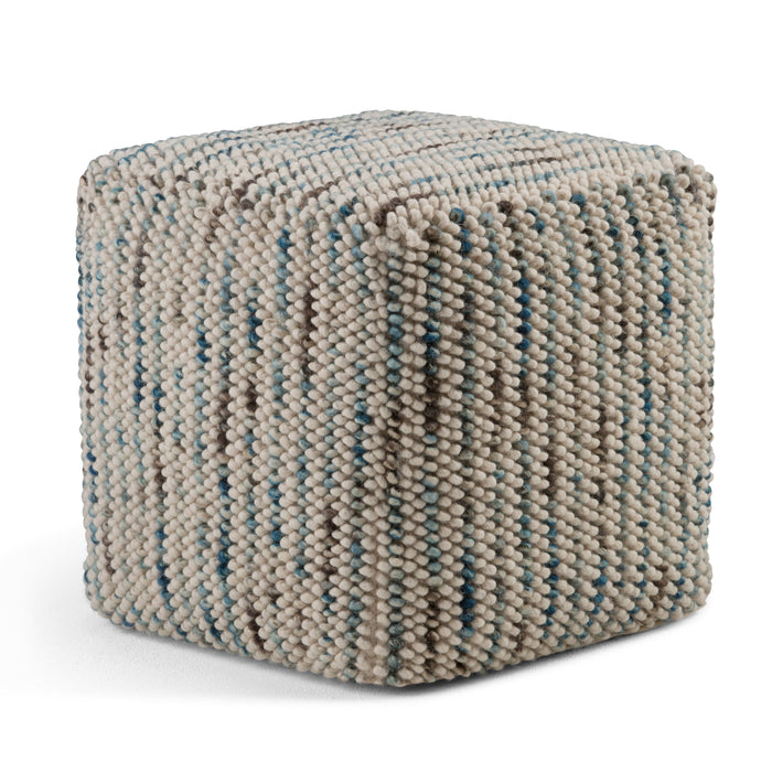 Zoey - Woven Cube Pouf