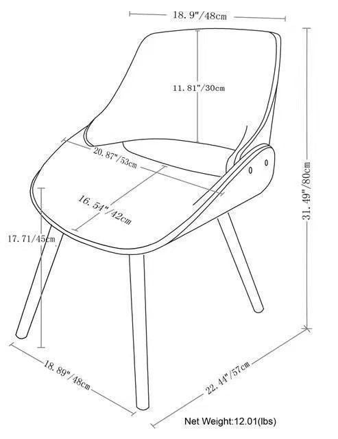 Malden - Bentwood Dining Chair - Light Brown Base