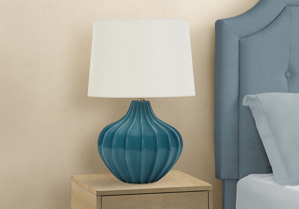 Lighting, Table Lamp, Ceramic, Transitional - Blue