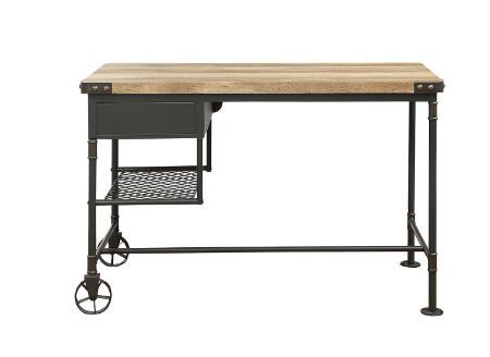 Itzel - Desk - Antique Oak & Sandy Gray