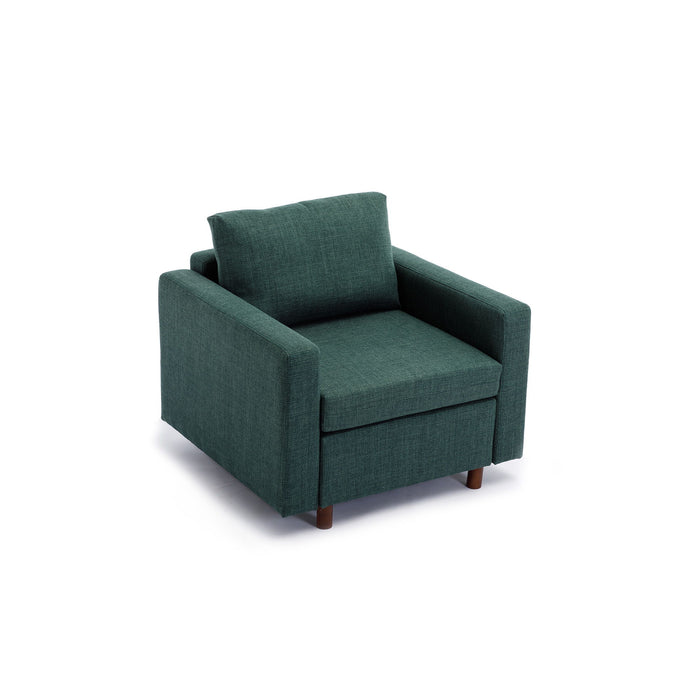 Single Seat Module Sofa Sectional Couch, Cushion Covers Non-Removable And Non-Washable