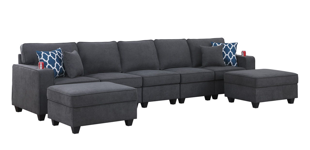 Cooper - Woven 5-Seater Sofa Set