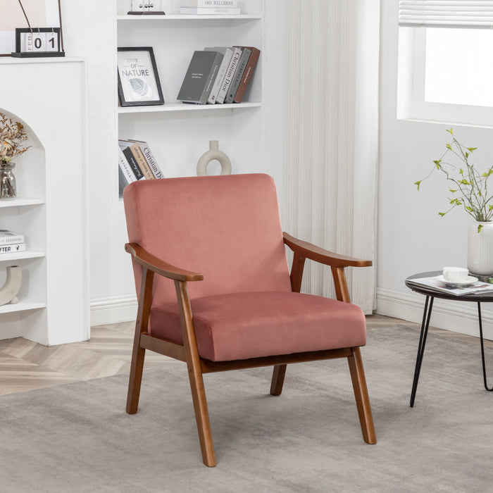 Accent Chair, Classic Mid Century Modern For Extra Seating