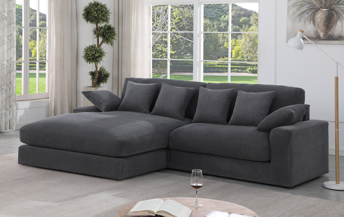 Mystic - Corduroy Reversible Sectional Sofa Chaise