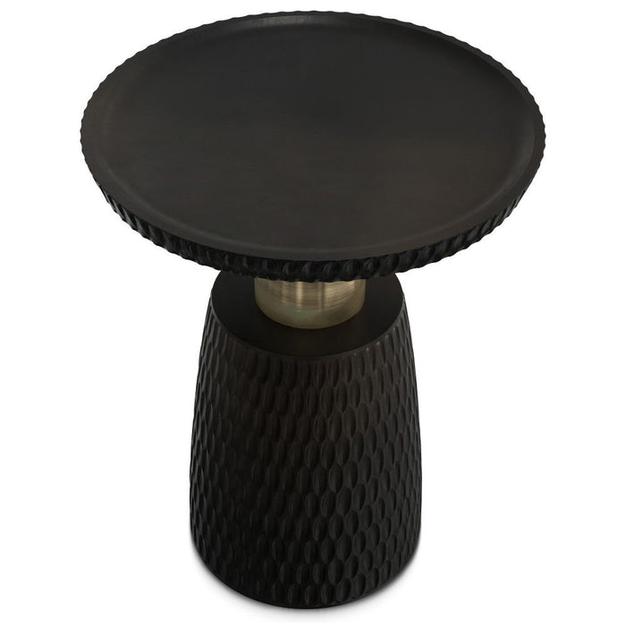 Breanna - Side Table - Black / Gold