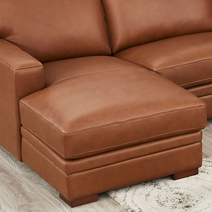 Dillon - Leather Left Chaise Sectional