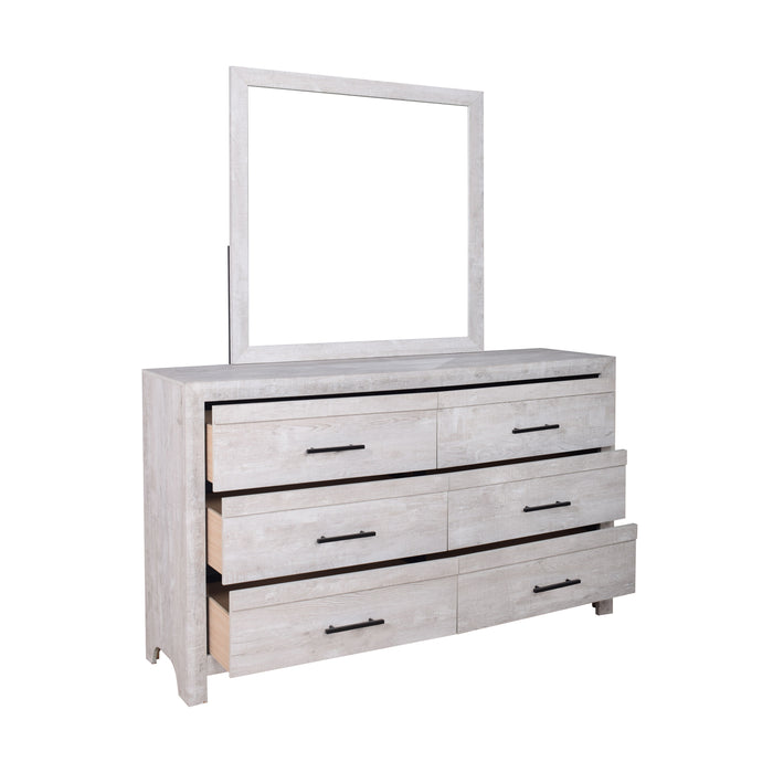 Biscayne - Dresser & Mirror - Gray