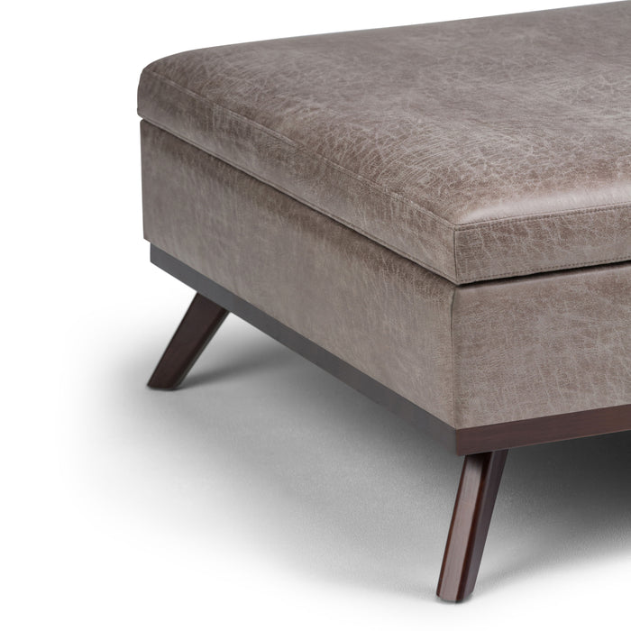 Owen - Square Coffee Table Storage Ottoman