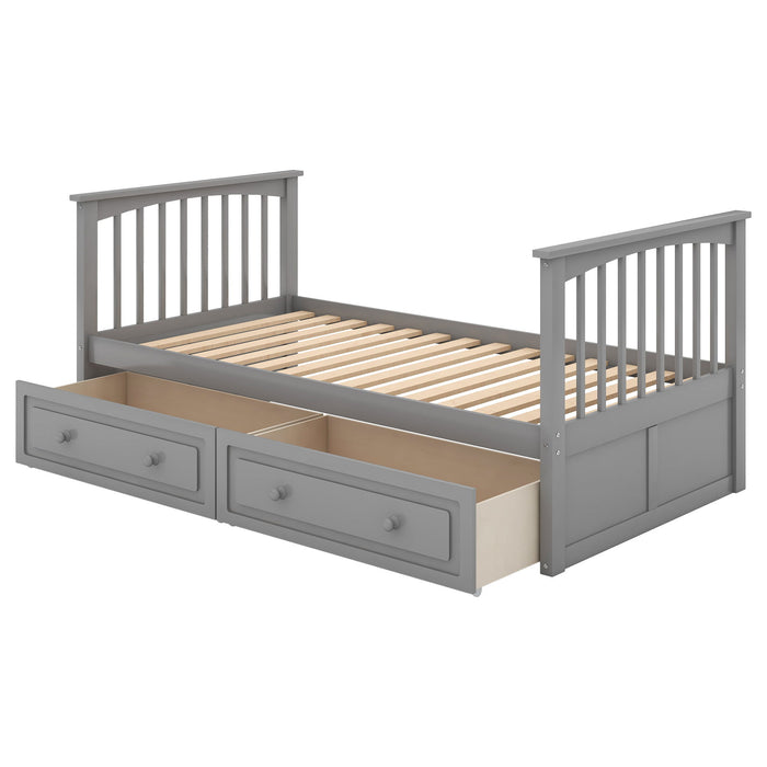 Kids Furniture - Bed With Drawers, Convertible Beds