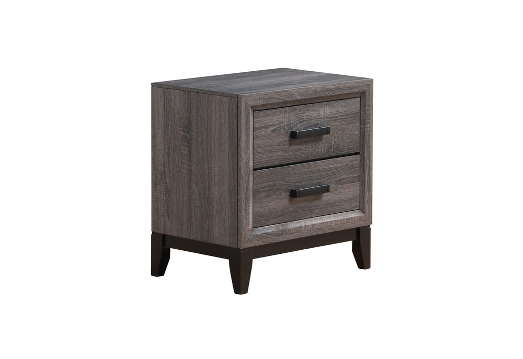 Kate - Nightstand - Foil Gray