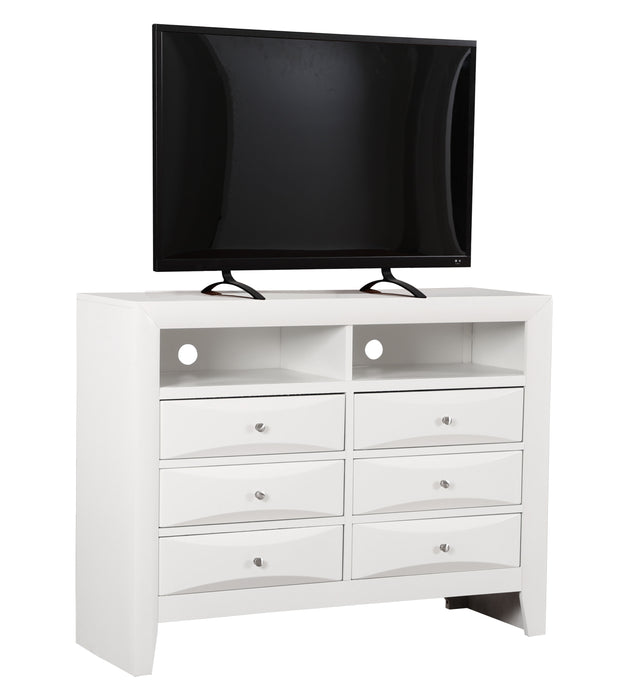 Glory Furniture Marilla Media Chest, White