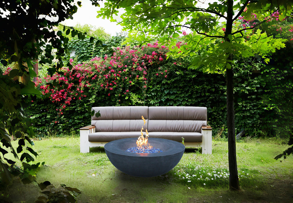 Outdoor Concrete Propane Gas Fire Pit Bowl