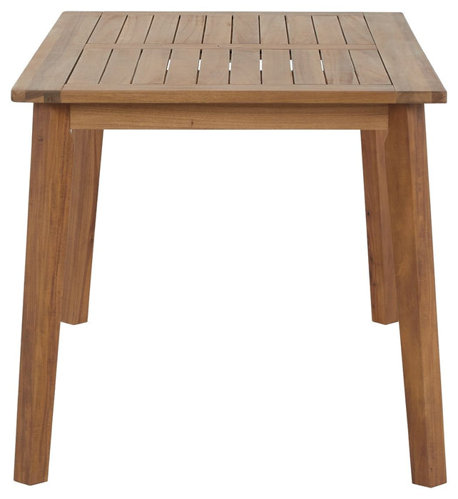 Janiyah - Marrón claro - Mesa de comedor rectangular